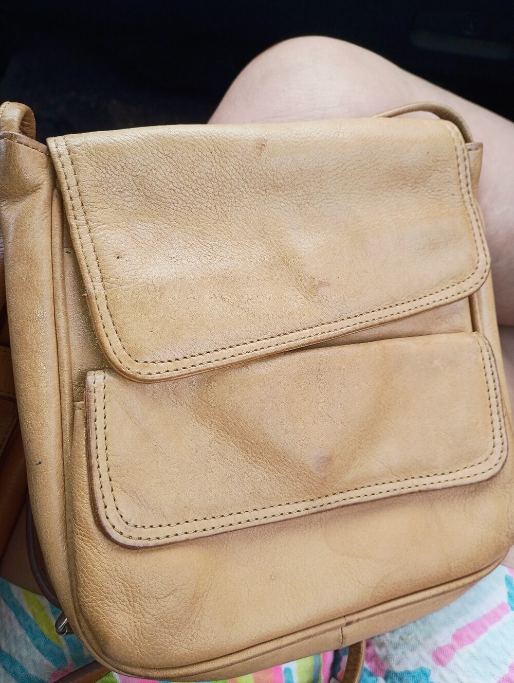 Paul and Taylor Leather Crossbody Bag in Tan - Classic Everyday Style